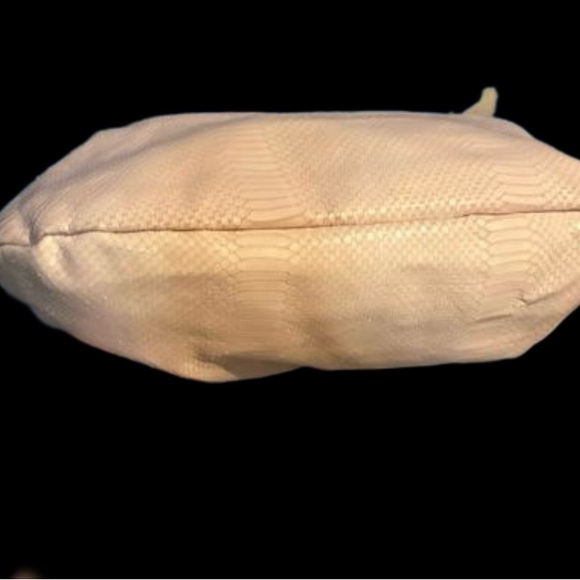 Vintage Furla pale pink embossed python leather large bag - Picture 6 of 12